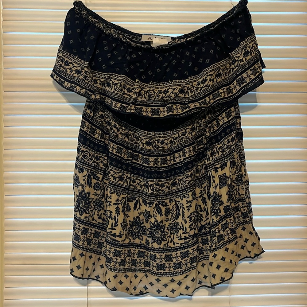 Cute Flowly Layered Strapless Top Sz Large